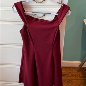 Cute burgundy short dress